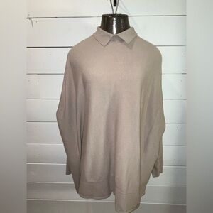 UCHUU Oversized Knit Sweater - Taupe (Size S/M)